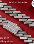 14mm Moissanite Cuban Link Necklace & Bracelet