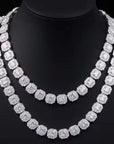 VVS1 Moissanite Cluster Tennis Chain