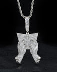 D VVS Moissanite Dollar Sign Pendant