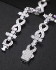 Crosslink Moissanite Chain & Bracelet