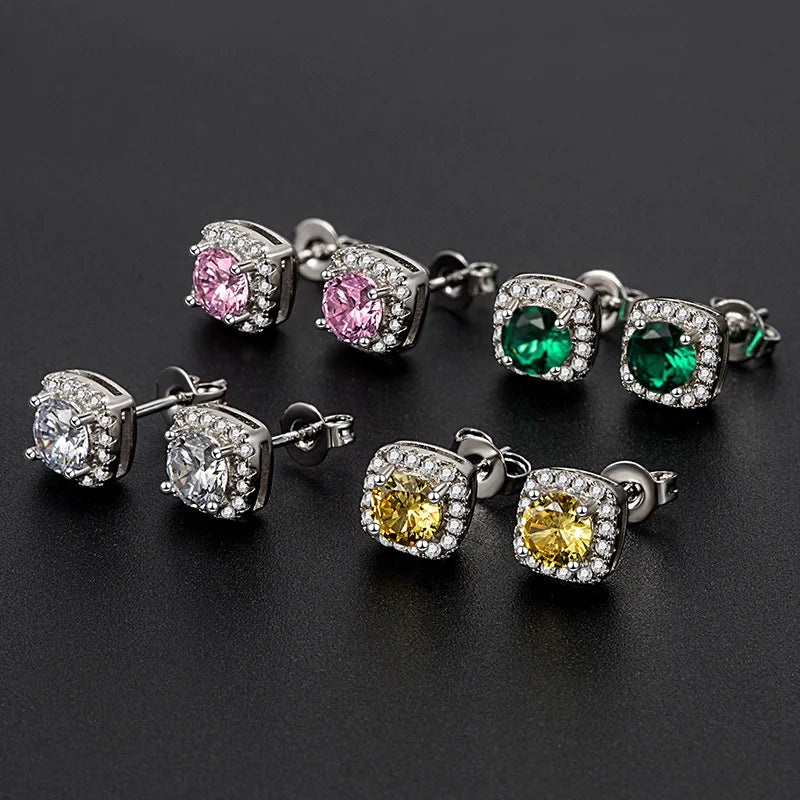 D VVS1 Moissanite Stud Earrings