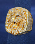 S925 D VVS Moissanite Lion Head Ring