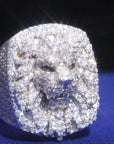 S925 D VVS Moissanite Lion Head Ring